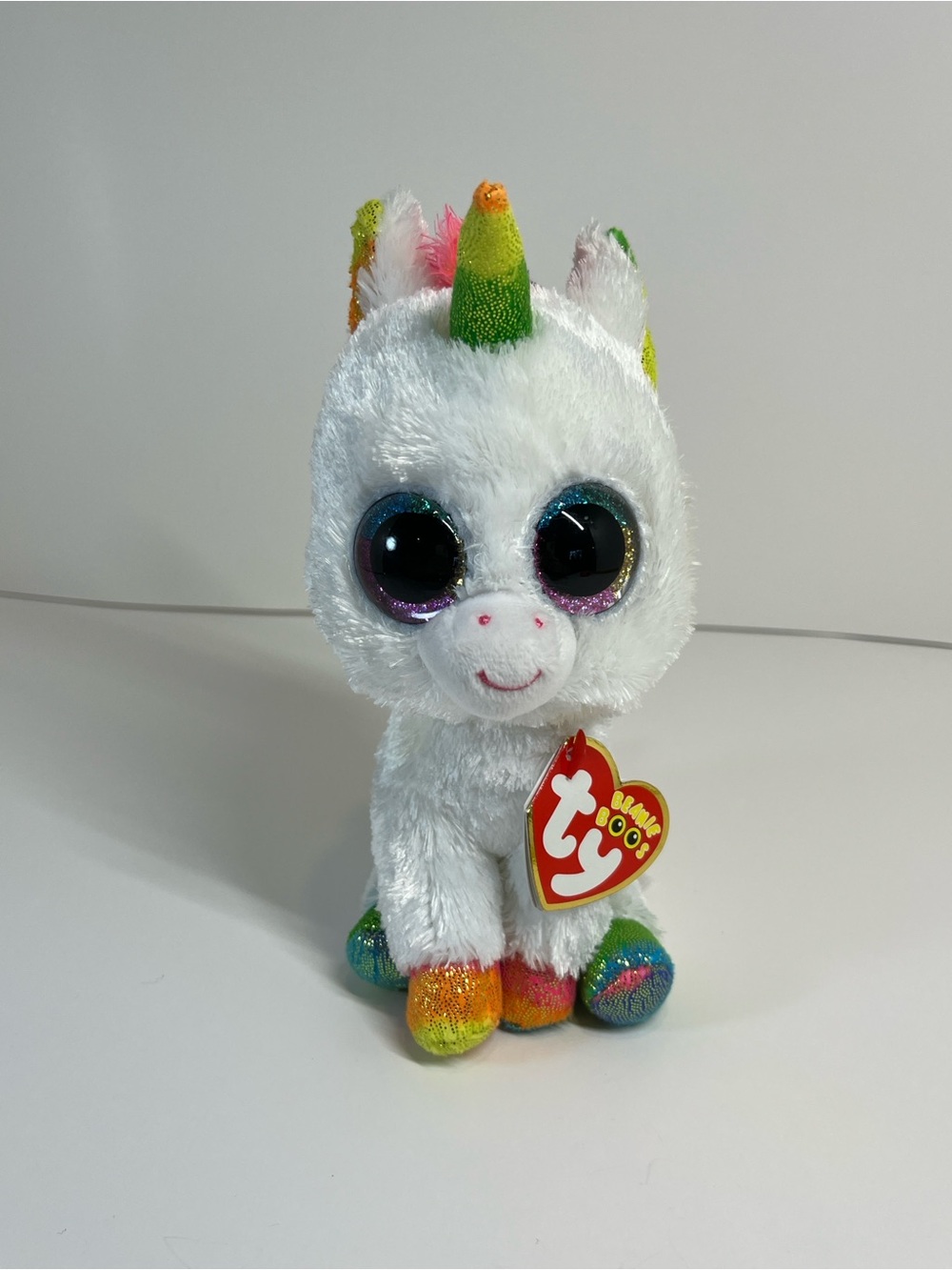 Ty Beanie Boos Pixy 6" The Unicorn NWT Plush 2017 Stuffed Animal Toy STAINS